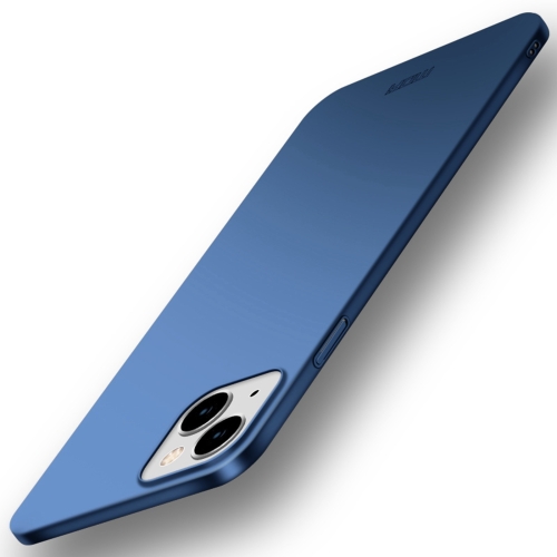 

For iPhone 15 MOFI Frosted PC Ultra-thin Hard Phone Case(Blue)