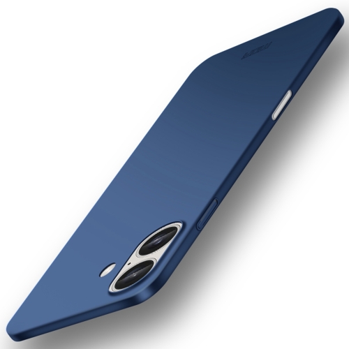 

For iPhone 16 MOFI Frosted PC Ultra-thin Hard Phone Case(Blue)