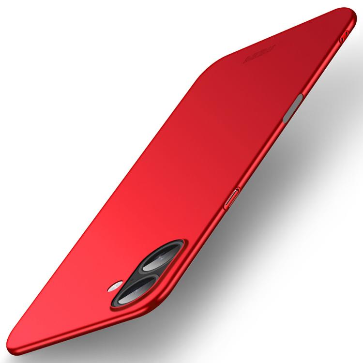 

For iPhone 17 MOFI Frosted PC Ultra-thin Hard Phone Case(Red)
