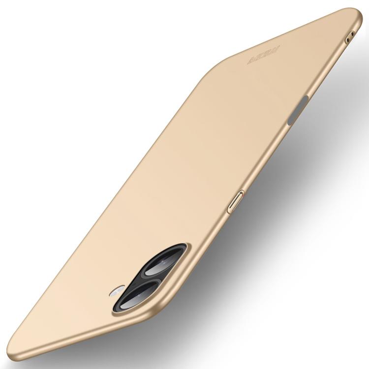 

For iPhone 17 MOFI Frosted PC Ultra-thin Hard Phone Case(Gold)
