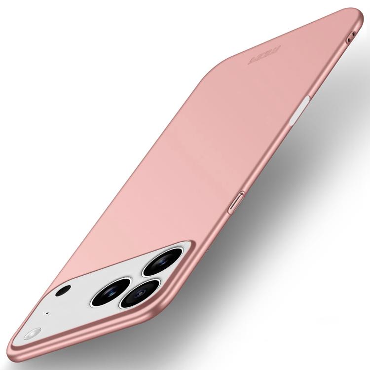 

For iPhone 17 Pro MOFI Frosted PC Ultra-thin Hard Phone Case(Rose Gold)