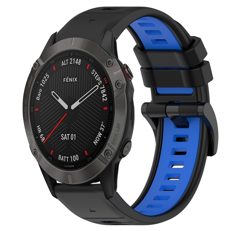 Dành cho Garmin Fenix Sapphire GPS 22mm Dây đeo đồng hồ silicon