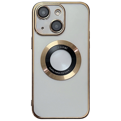 

For iPhone 14 Plus Magsafe Electroplating TPU Phone Case(Gold)