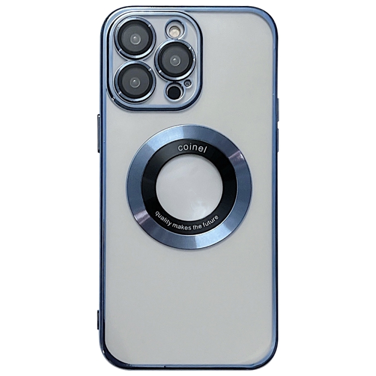 

For iPhone 13 Pro Max Magsafe Electroplating TPU Phone Case(Blue)