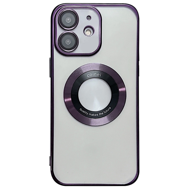 

For iPhone 11 Electroplating Magsafe TPU Phone Case(Purple)