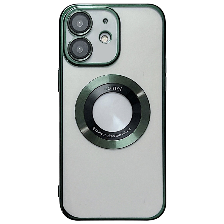 

For iPhone 11 Electroplating Magsafe TPU Phone Case(Green)