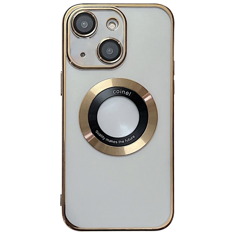 

For iPhone 15 Plus Magsafe Electroplating TPU Phone Case(Golden)