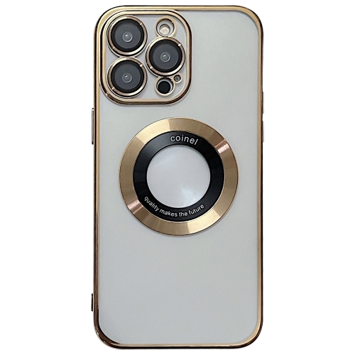

For iPhone 15 Pro Max Magsafe Electroplating TPU Phone Case(Golden)