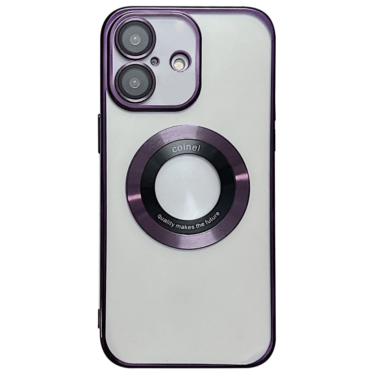 

For iPhone 16 Electroplating Magsafe TPU Phone Case(Purple)