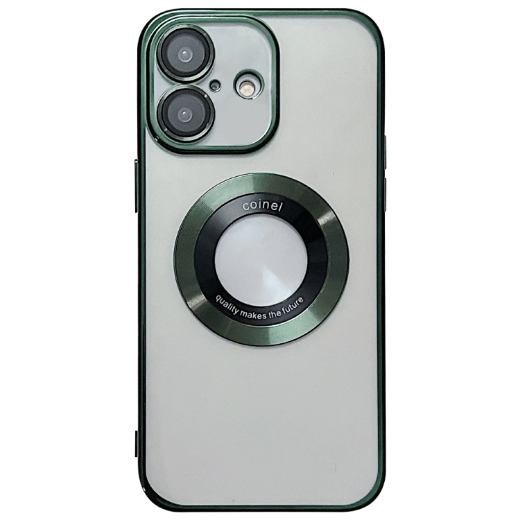 

For iPhone 16 Electroplating Magsafe TPU Phone Case(Green)