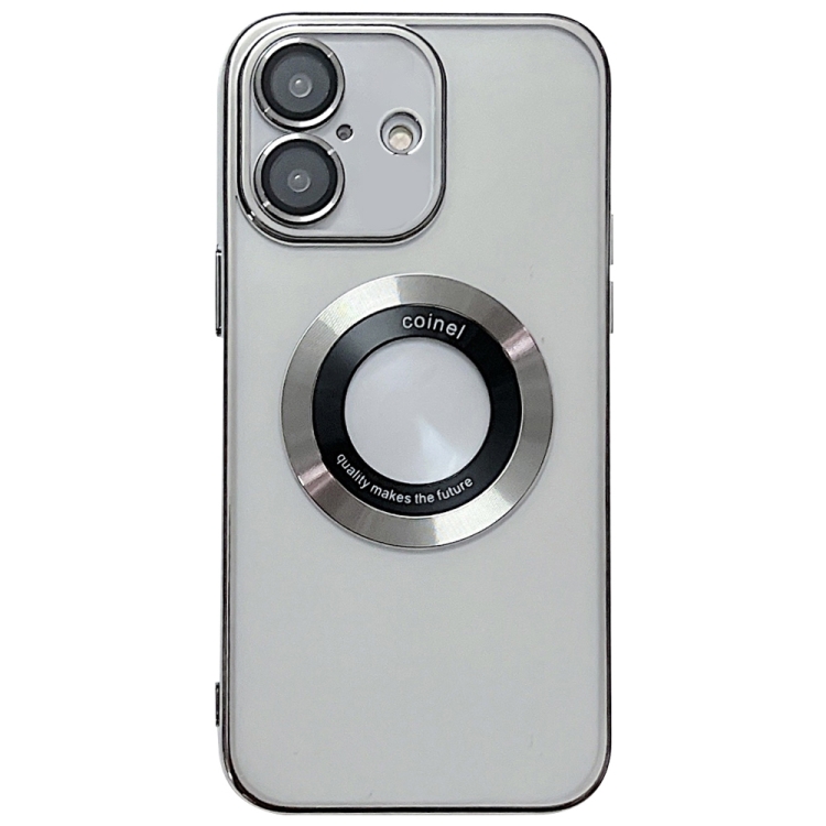 

For iPhone 16 Electroplating Magsafe TPU Phone Case(Silvery)