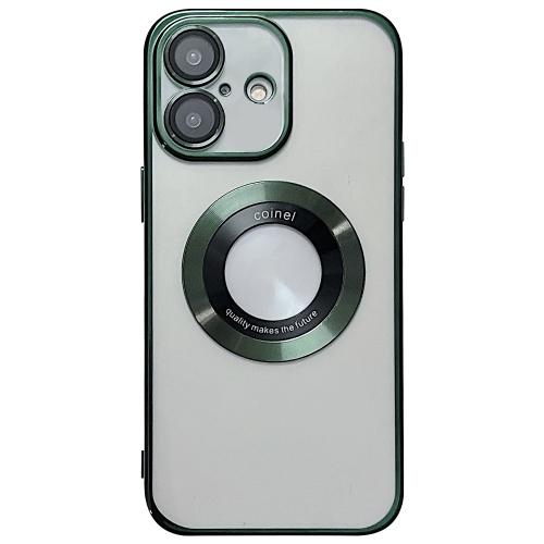 

For iPhone 16 Plus Electroplating Magsafe TPU Phone Case(Green)