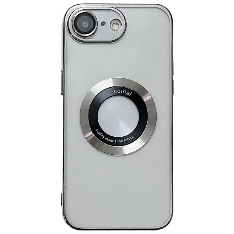 

For iPhone 16e Electroplating Magsafe TPU Phone Case(Silvery)