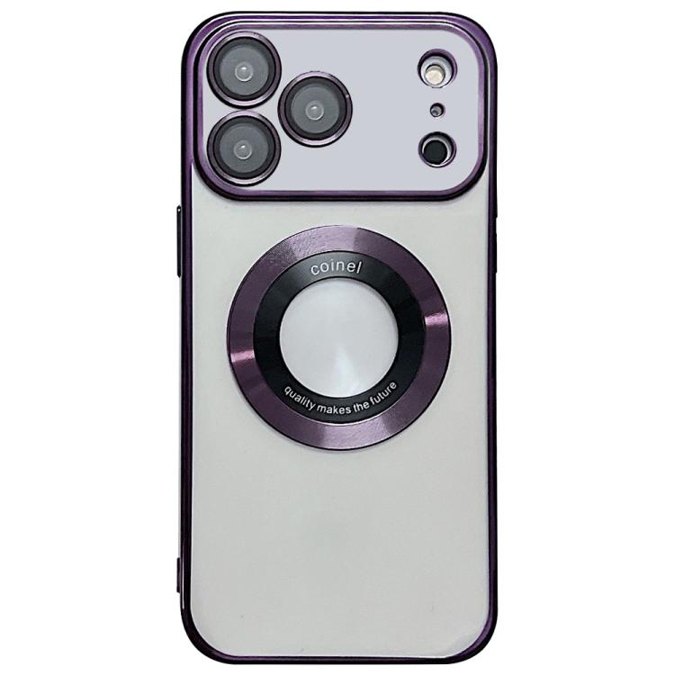 

For iPhone 17 Pro Max Electroplating Magsafe TPU Phone Case(Purple)