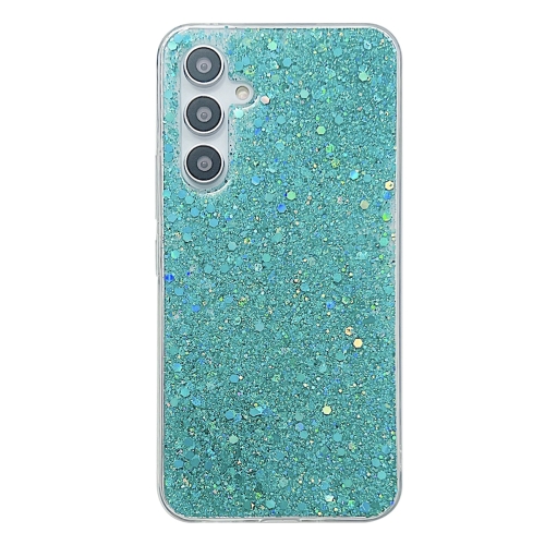 

For Samsung Galaxy A14 5G Glitter Sequins Epoxy TPU Phone Case(Green)