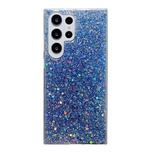 

For Samsung Galaxy S24 Ultra 5G Glitter Sequins Epoxy TPU Phone Case(Blue)