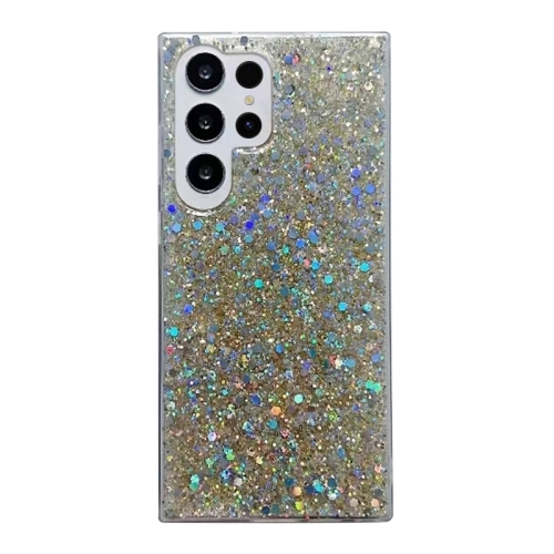 

For Samsung Galaxy S24 Ultra 5G Glitter Sequins Epoxy TPU Phone Case(Gold)