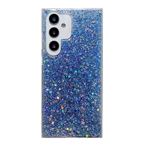 

For Samsung Galaxy S24 FE 5G Glitter Sequins Epoxy TPU Phone Case(Blue)