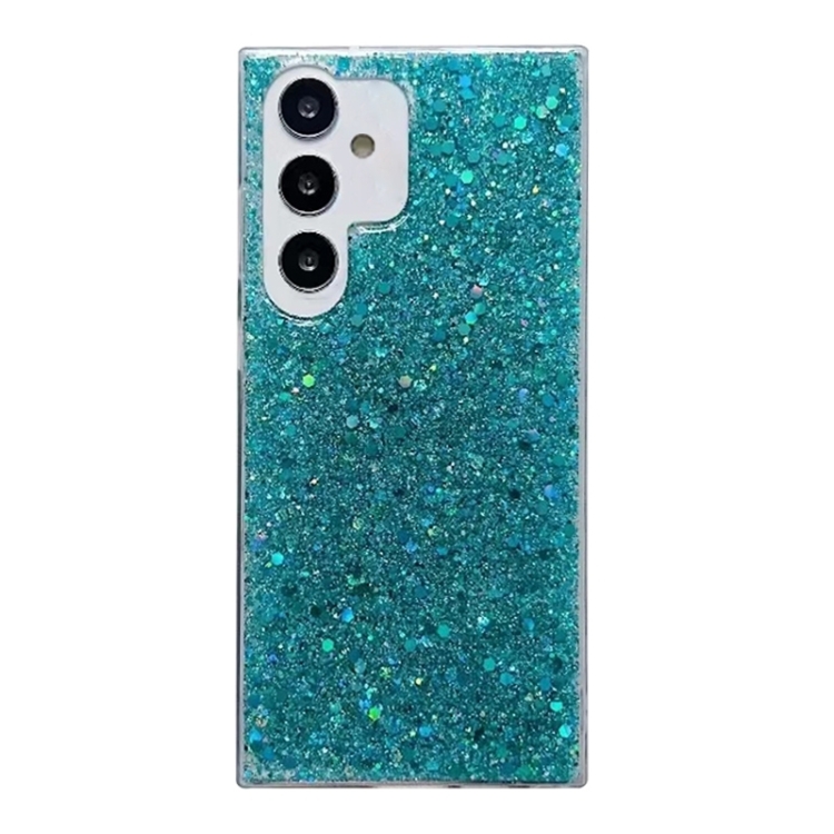 

For Samsung Galaxy S24 FE 5G Glitter Sequins Epoxy TPU Phone Case(Green)