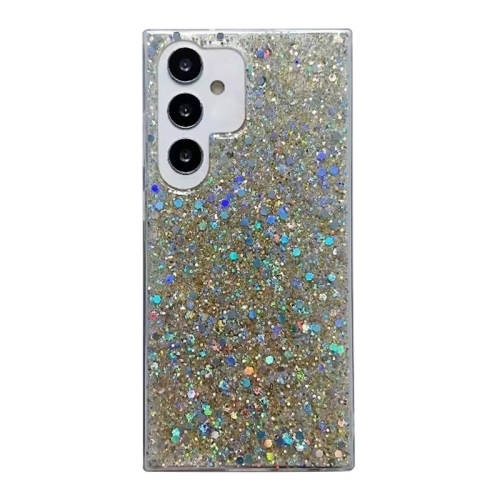 For Samsung Galaxy S24 FE 5G Glitter Sequins Epoxy TPU Phone Case(Gold)