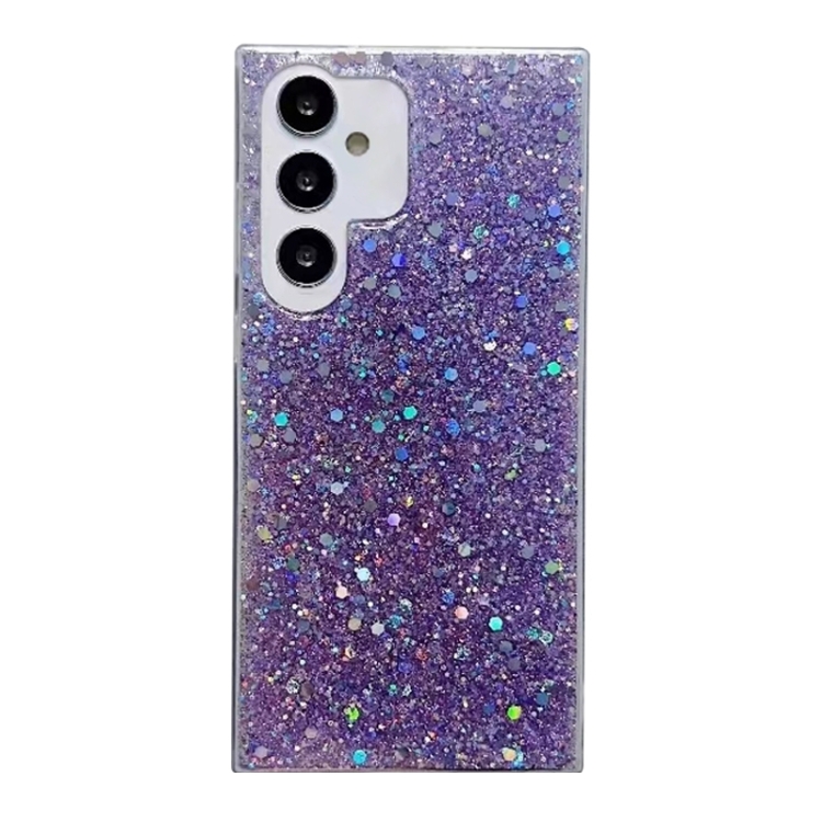 

For Samsung Galaxy A16 Glitter Sequins Epoxy TPU Phone Case(Purple)