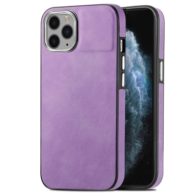 

For iPhone 11 Pro Max Skin-Feel Electroplating TPU Shockproof Phone Case(Purple)