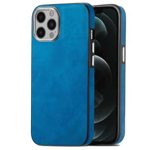 

For iPhone 12 Skin-Feel Electroplating TPU Shockproof Phone Case(Blue)