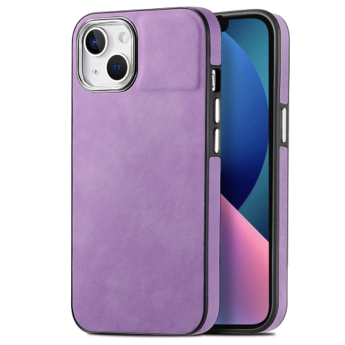 

For iPhone 13 Skin-Feel Electroplating TPU Shockproof Phone Case(Purple)