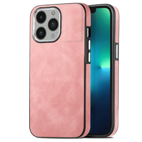 

For iPhone 13 Pro Skin-Feel Electroplating TPU Shockproof Phone Case(Pink)