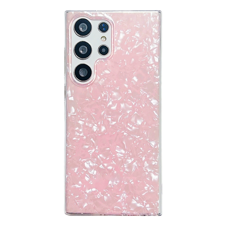

For Samsung Galaxy S22 Ultra 5G Shell Pattern TPU Protective Phone Case(Pink)