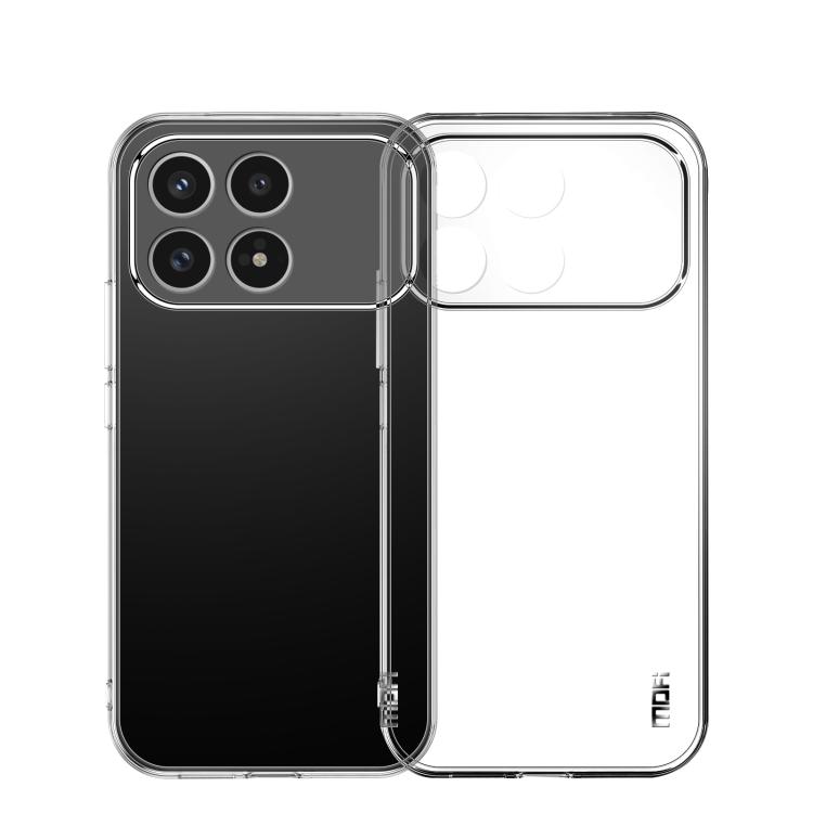 

For Xiaomi Poco F8 Pro MOFI Ming Series Ultra-thin TPU Phone Case(Transparent)