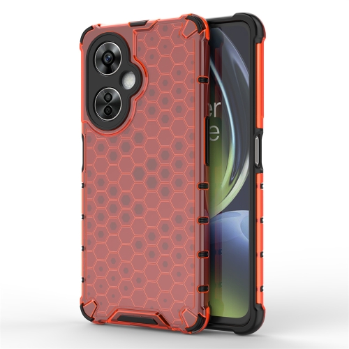 

For OnePlus Nord CE3 Shockproof Honeycomb Phone Case(Red)