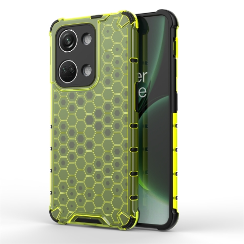 

For OnePlus Nord 3 Shockproof Honeycomb Phone Case(Green)