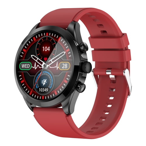 

ET440 1.39 inch Color Screen Smart Silicone Strap Watch,Support Heart Rate / Blood Pressure / Blood Oxygen / Blood Glucose Monitoring(Red)