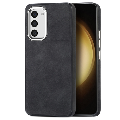 

For Samsung Galaxy S23+ 5G Skin-Feel Electroplating TPU Shockproof Phone Case(Black)
