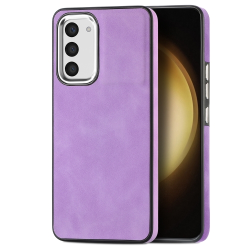 

For Samsung Galaxy S23+ 5G Skin-Feel Electroplating TPU Shockproof Phone Case(Purple)