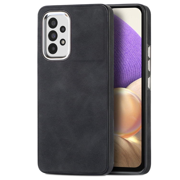 

For Samsung Galaxy A32 5G Skin-Feel Electroplating TPU Shockproof Phone Case(Black)