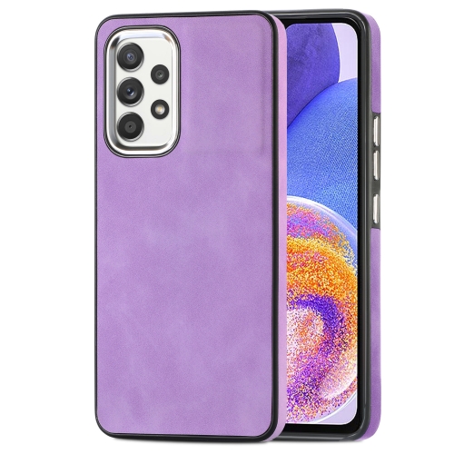 

For Samsung Galaxy A23 5G Skin-Feel Electroplating TPU Shockproof Phone Case(Purple)