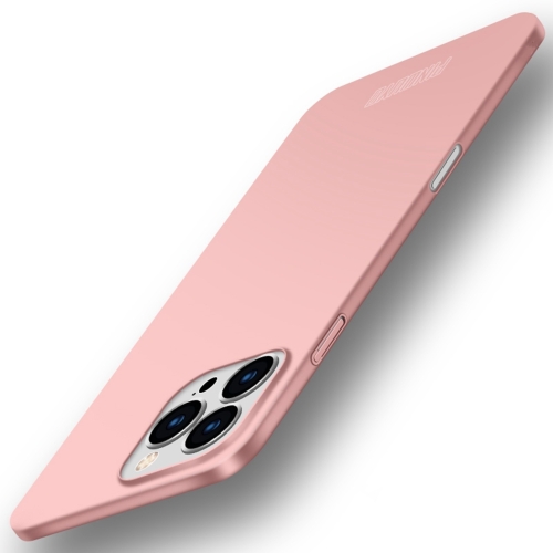 

For iPhone 16 Pro PINWUYO Micro-Frosted PC Ultra-thin Hard Phone Case with Magsafe Magnetic Ring(Rose Gold)