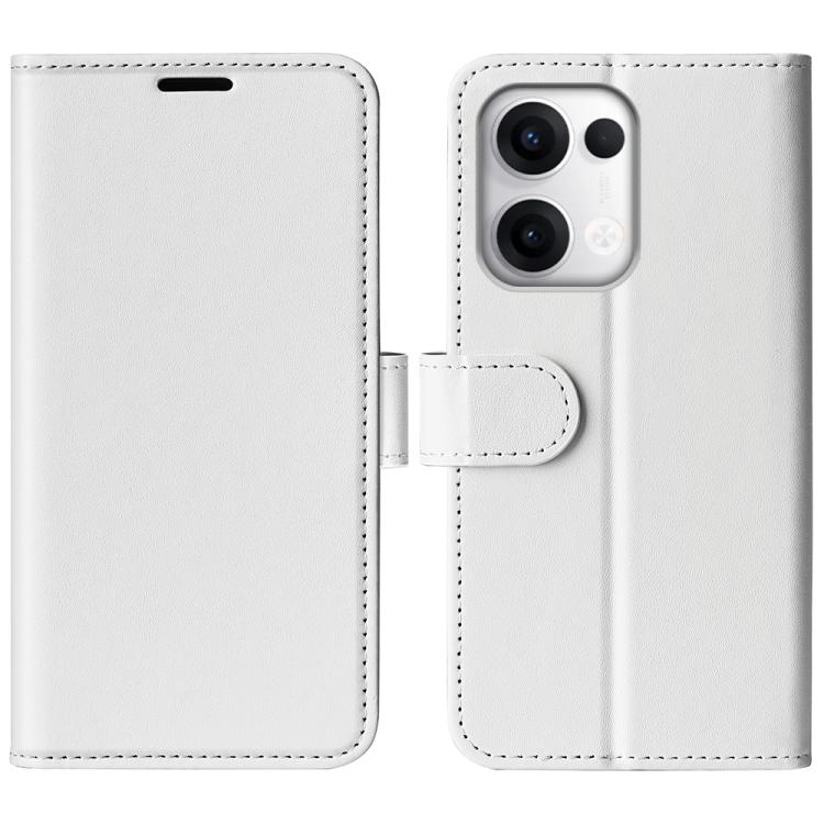 

For OPPO Reno13 5G R64 Texture Horizontal Flip Leather Phone Case(White)