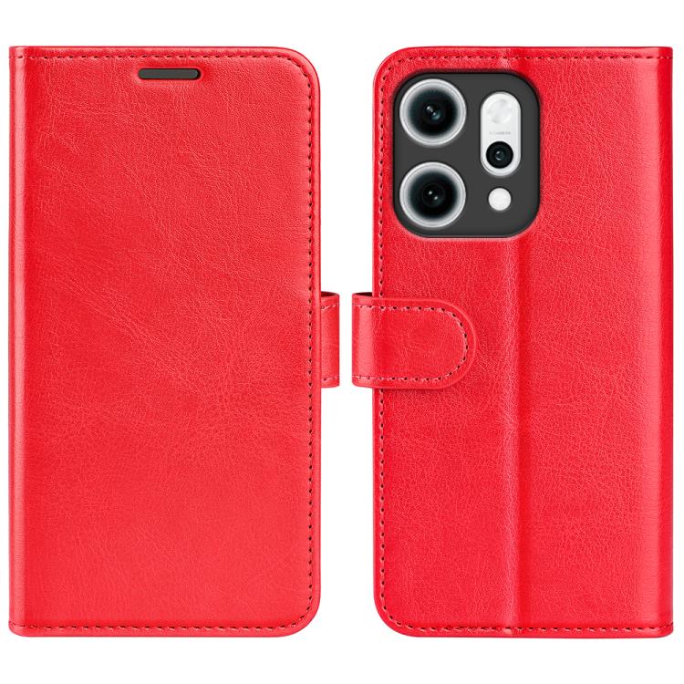 

For OPPO Reno14 Pro 5G Global R64 Texture Horizontal Flip Leather Phone Case(Red)