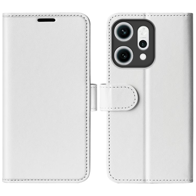 

For OPPO Reno14 5G Global R64 Texture Horizontal Flip Leather Phone Case(White)