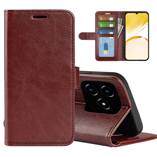 

For Realme Narzo N53 / C53 R64 Texture Horizontal Flip Leather Phone Case(Brown)