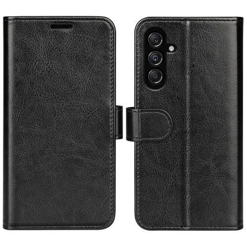 

For Samsung Galaxy M34 R64 Texture Horizontal Flip Leather Phone Case(Black)