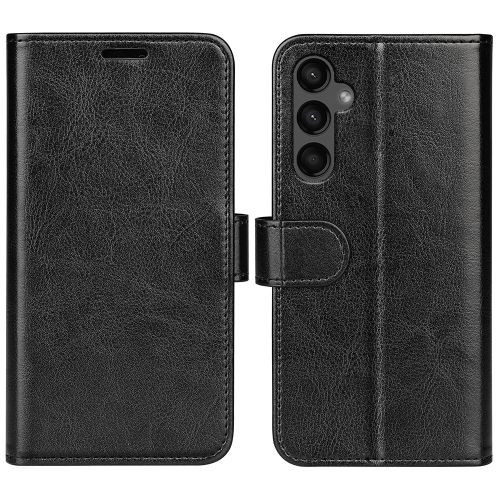 

For Samsung Galaxy A15 R64 Texture Horizontal Flip Leather Phone Case(Black)