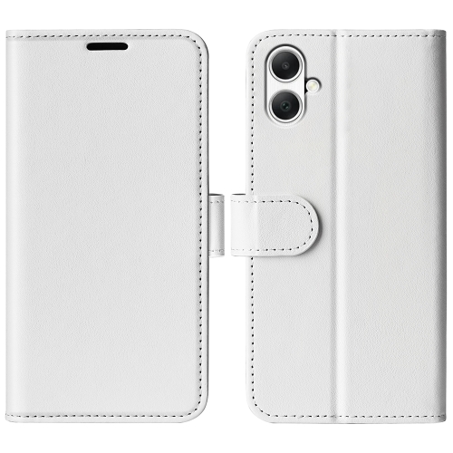 

For Samsung Galaxy A05 R64 Texture Horizontal Flip Leather Phone Case(White)