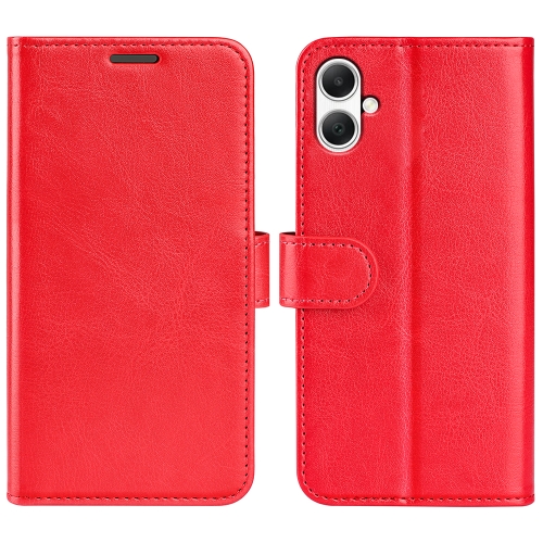 

For Samsung Galaxy A05 R64 Texture Horizontal Flip Leather Phone Case(Red)