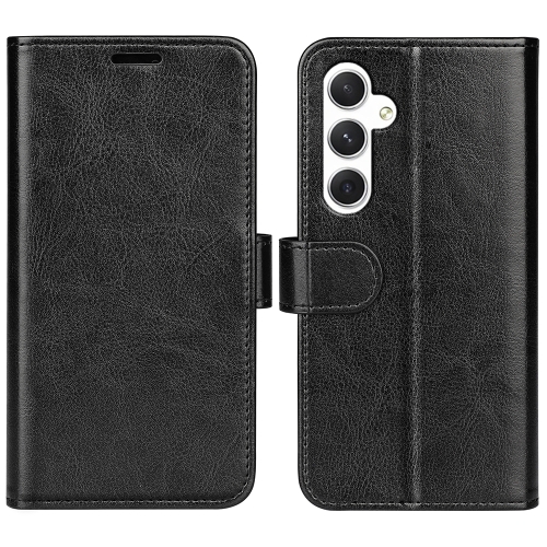 

For Samsung Galaxy S24 5G R64 Texture Horizontal Flip Leather Phone Case(Black)