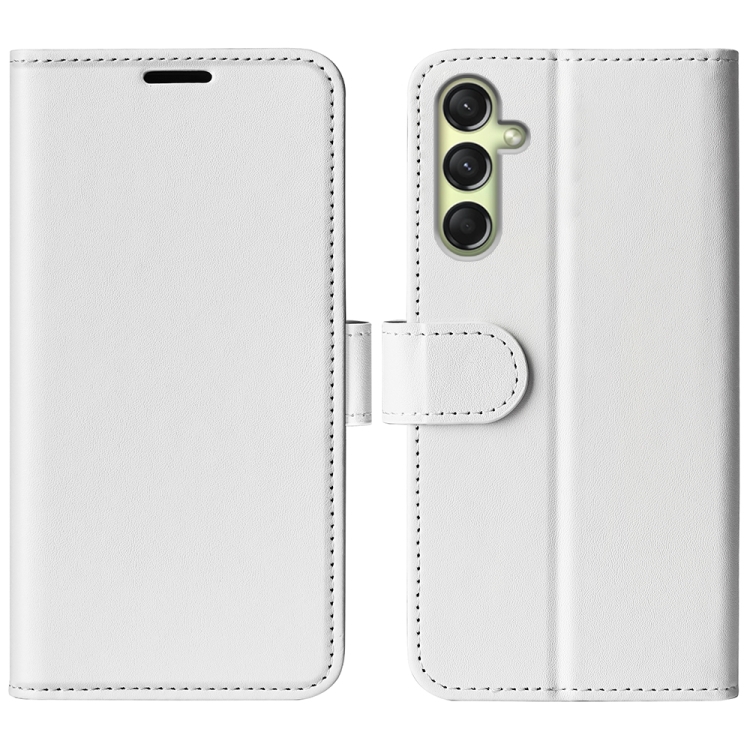 

For Samsung Galaxy A16 R64 Texture Horizontal Flip Leather Phone Case(White)