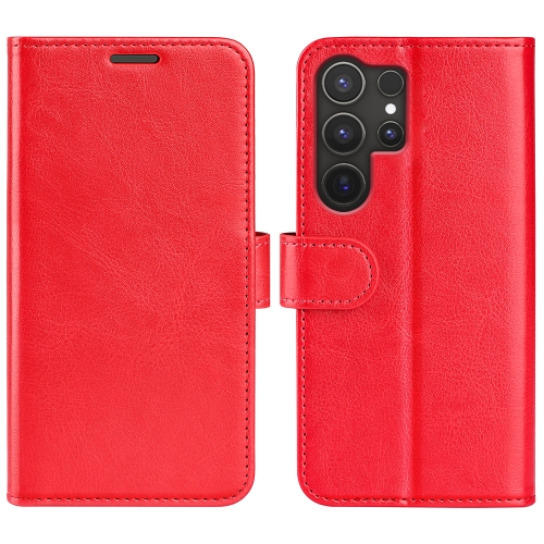 

For Samsung Galaxy S25 Ultra 5G R64 Texture Horizontal Flip Leather Phone Case(Red)